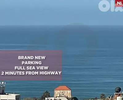 Full Sea View, balcony, elevator, parking, Jbeil /جبيل REF#NI133169
