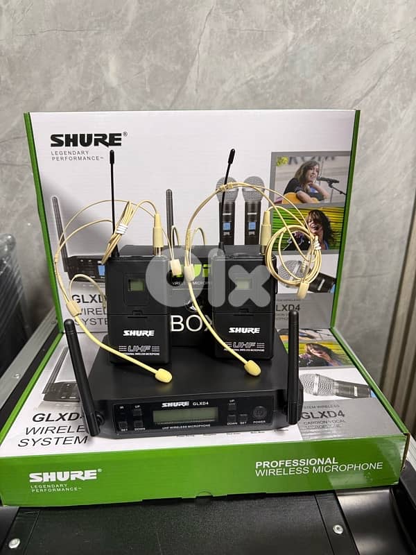 Shure Wireless GLXD4 Headset 0