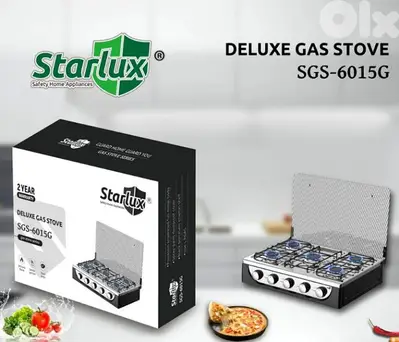 gas 5 burners STARLUX طباخ ٥ عيون