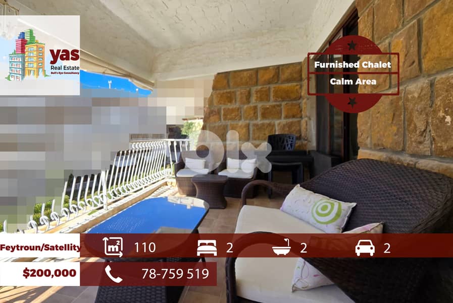 Feytroun/Satellity 110m2 | Furnished | Calm Area | High End | View |DA 0