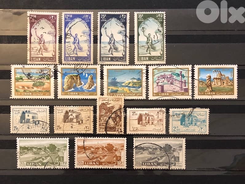 Lebanon used stamps 0