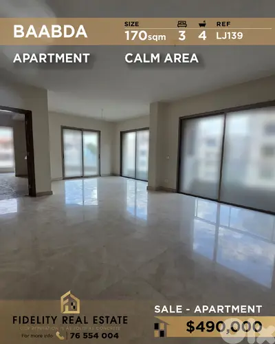 Apartment for sale in Baabda LJ139 شقة للبيع في بعبدا
