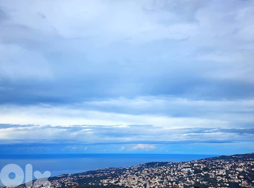 1200 SQM Land in Bikfaya, Metn Overlooking the Ocean and the Mountains 0