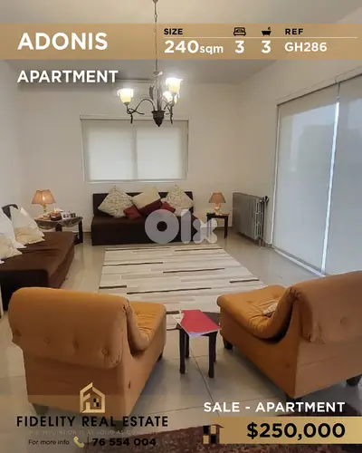 Apartment for sale in Adonis GH286 شقة للبيع في أدونيس