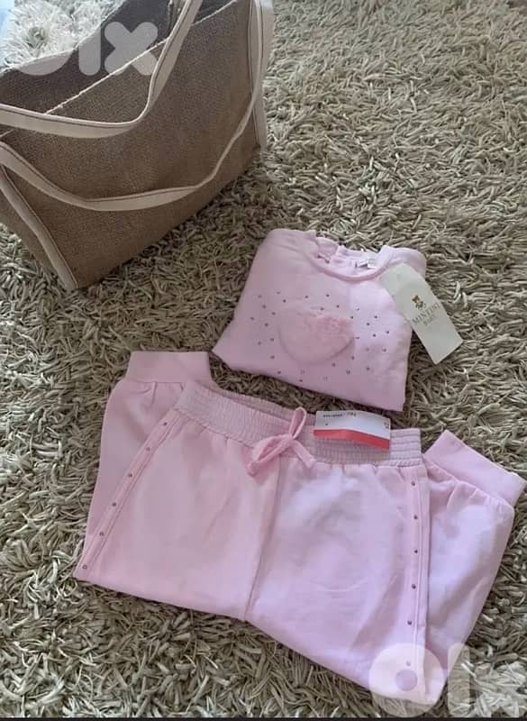 Cute Pink baby pajama with elegant tote bag 2