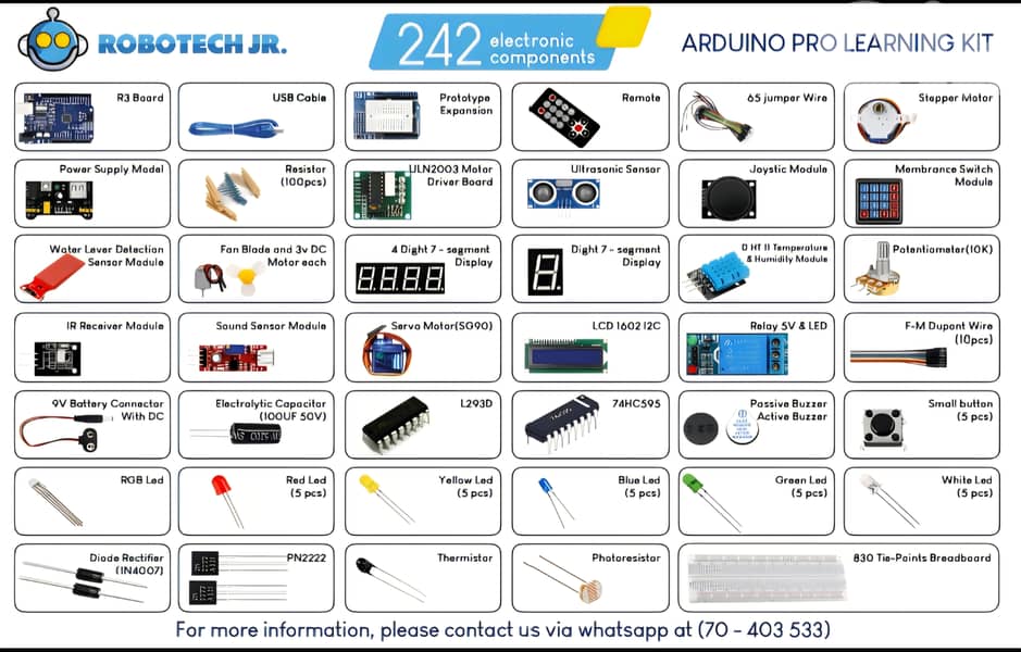 Arduino Pro Learning Kit ( ROBOTECH JR ) 3