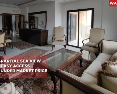 3 balconies/Prime location/sea view/Khaldeh/خلدة  ! REF#WA133245 !