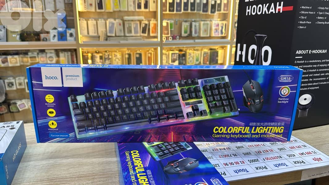 Hoco Gm18 Gaming Keyboard and mouse set 0