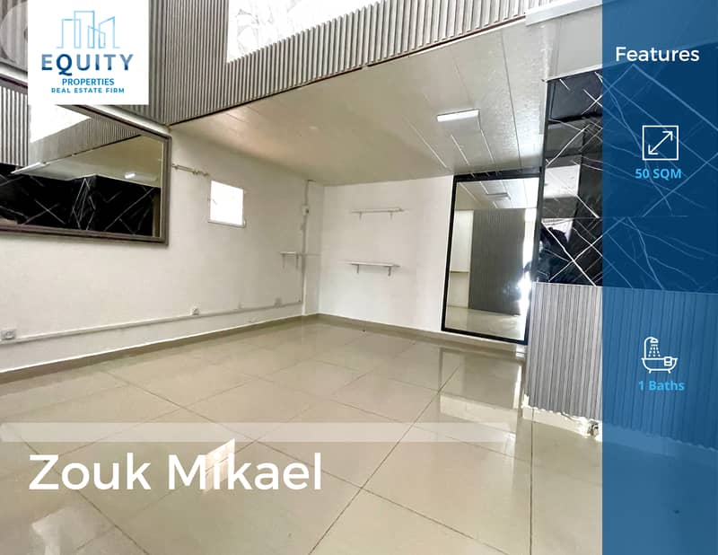 50 SQM Shop For Rent In Zouk Mikael Great Location #RK16826 0