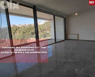 sea, mountain view, pool,Qennabet Broummana/قنّابة برمانا REF#NY133281