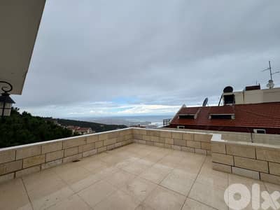 L20532-Unfurnished Duplex With Terrace And Sea View For Sale in Roumie