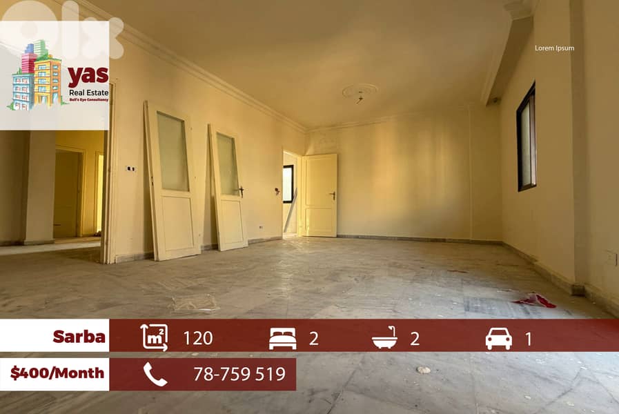 Sarba/Ain Bzil 120m2 | Cozy Flat | Rent | High End | EH 0