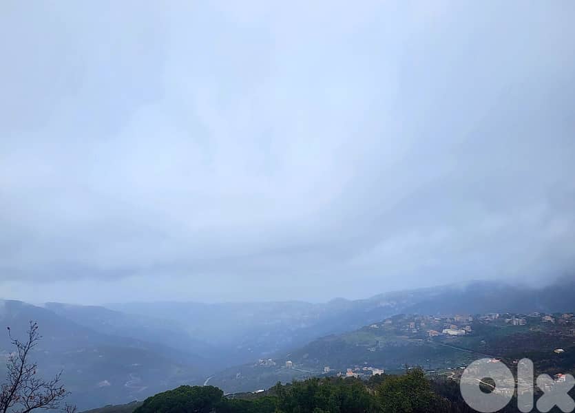 1130 SQM Land in Mtein, Metn Overlooking the Mountains and the Ocean 0