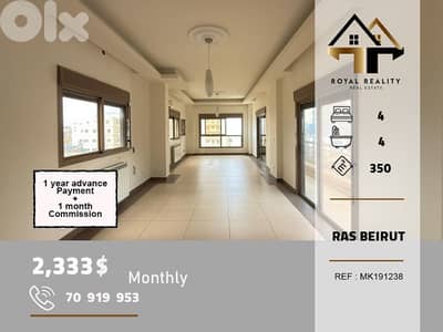 apartments for rent in ras Beirut beirutشقق للايجار في راس بيروت بيروت