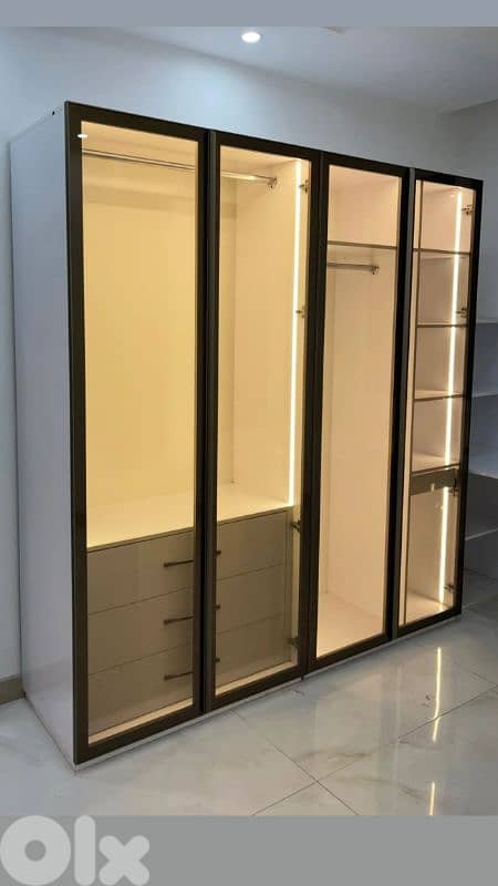 New Modern wardrobes 4 Doors High Quality 0