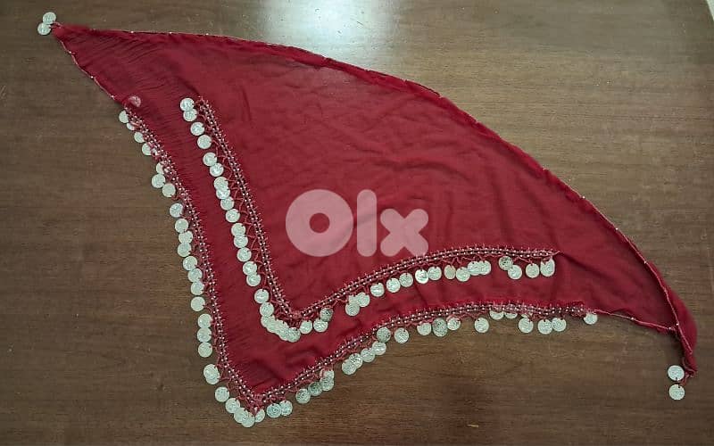 Belly dance hip scarf 0