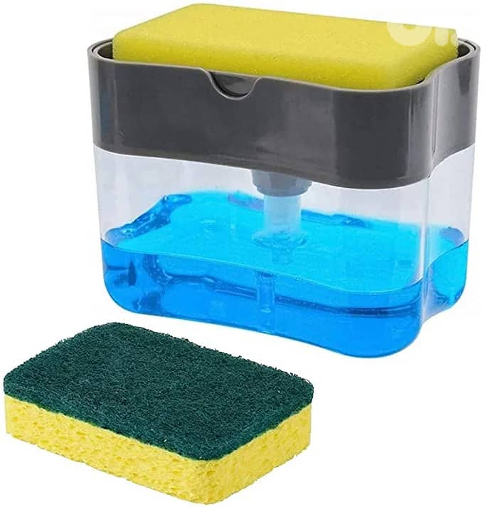 Organizers Soap Dispenser with Sponge Holder for Sink 0