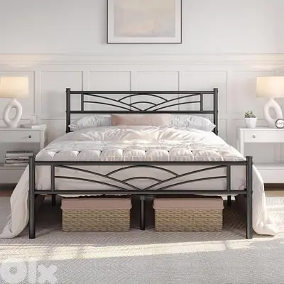 yaheetech metal bed frame guest bed frame modern youth