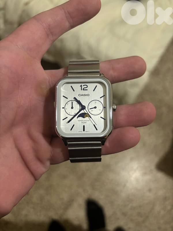 casio mtp-305d original moonphase watch 0