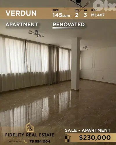 Apartment for sale in verdun ML487 شقة  للبيع في فردان