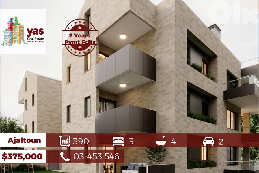 Ajaltoun 390m2 Duplex | Panoramic View | PAYMENT FACILITIES | 0