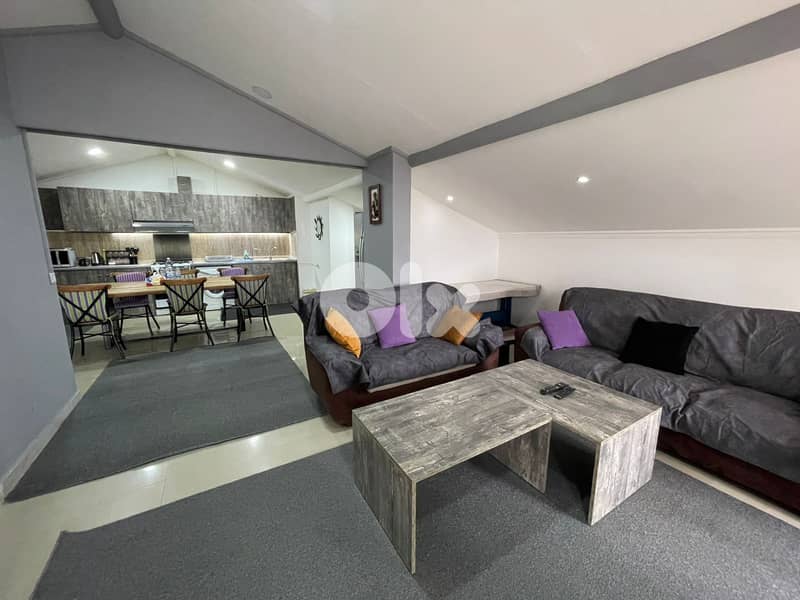 FULLY FURNISHED ROOFTOP + PANORAMIC VIEW IN AIN EL RIHANEH (AER-102) P 0