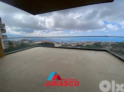 apartment in ajaltoun 240m + 50m terrace/ شقة للبيع في عجلتون
