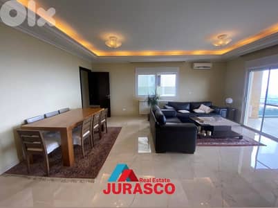 apartment in ajaltoun 240m + 50m terrace/ شقة للبيع في عجلتون