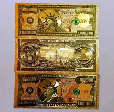 Golden 1,000,000 Dollars (High Quality)