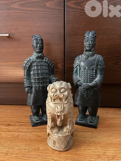 Chinese Asian Statue Collection — Set of 3 | Decorative Figurines