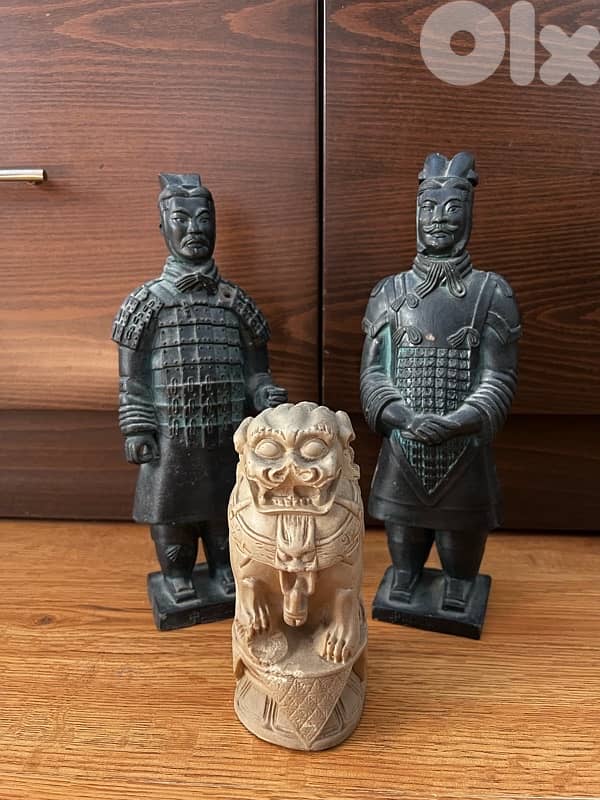 Chinese Asian Statue Collection — Set of 3 | Decorative Figurines 0