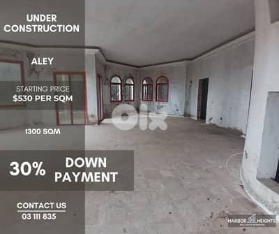 Villa under construction for sale in Aley