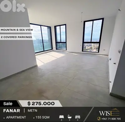 155 SQM Brand New Apartment for SALE in Fanar!