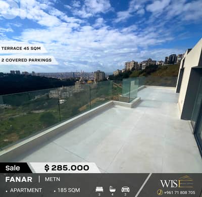 185 SQM Brand New Apartment for SALE in Fanar!