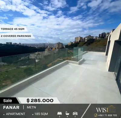 185 SQM Brand New Apartment for SALE in Fanar!
