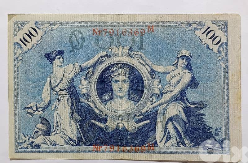 Germany old Banknote 1908 big size 0