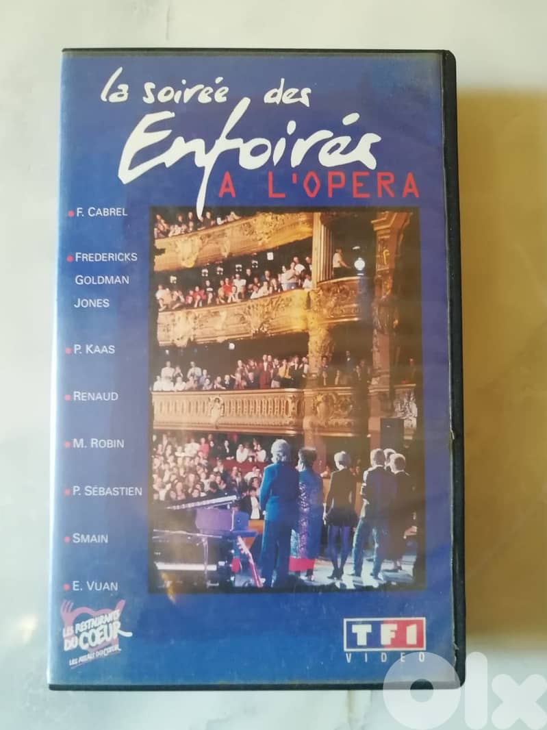 VHS - Les Enfoirés – La Soirée Des Enfoirés À L'Opéra 0