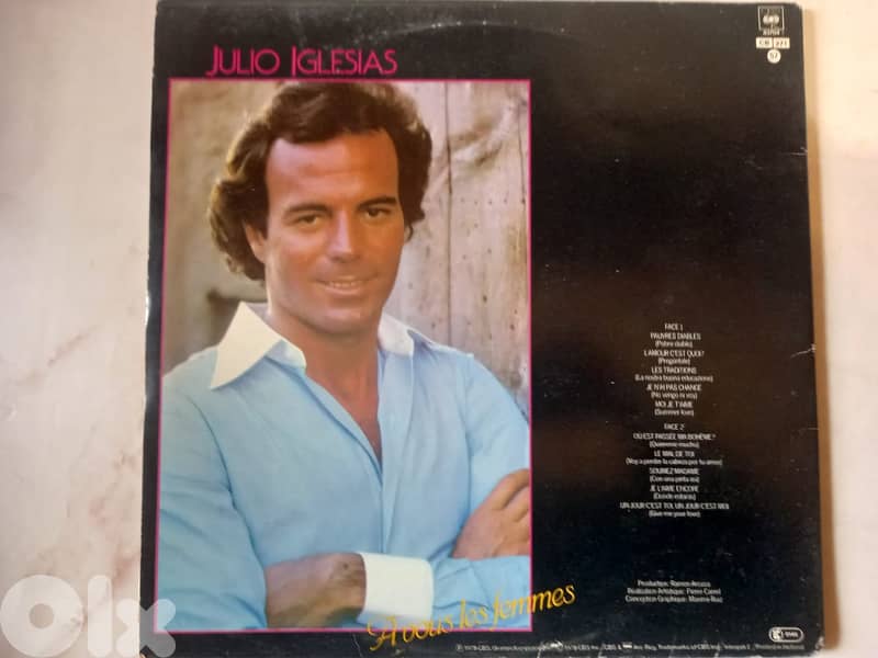 Julio Iglesias – A Vous Les Femmes vinyl album 1