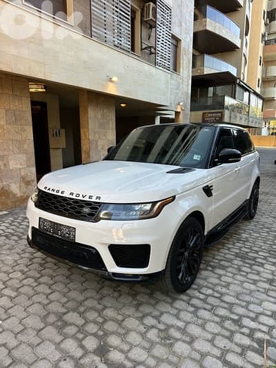 Range Rover Sport V6 HSE 2019 white on black (clean carfax)