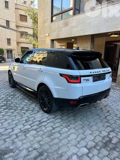 Range Rover Sport V6 HSE 2019 white on black (clean carfax)