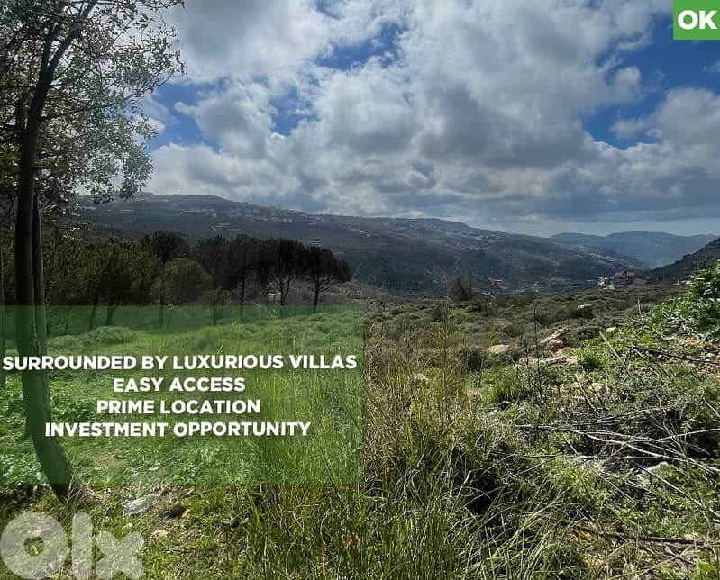 Prime Location,Surrounded by Villas, bhamdoun/بحمدون  REF#OK133356 0