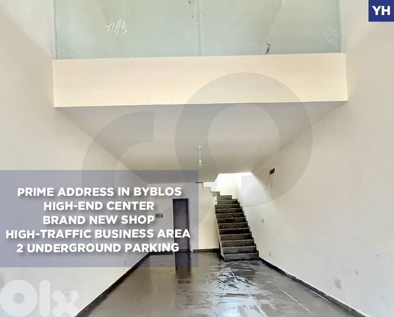 Duplex Shop, 2 underground parking,prime area, beil /جبيل REF#YH133359 0