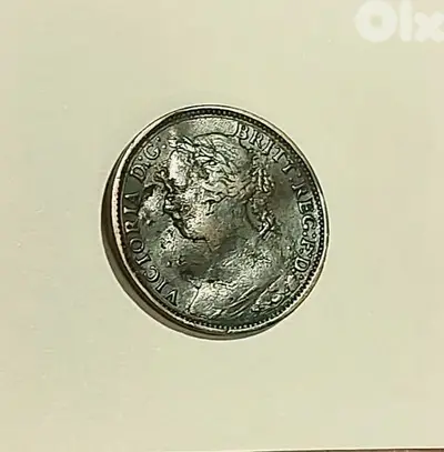 England Queen Victoria 1882 1 farthing bronze coin