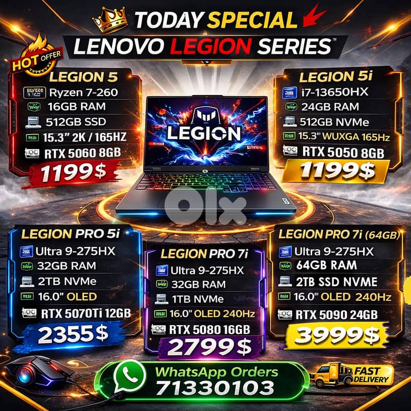 LENOVO LEGION GAMING LAPTOPS COLLECTION 0