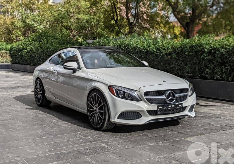 Mercedes C300 Coupe 4-Matic 2017 /Pearl white on basketball 84,000 mls 0
