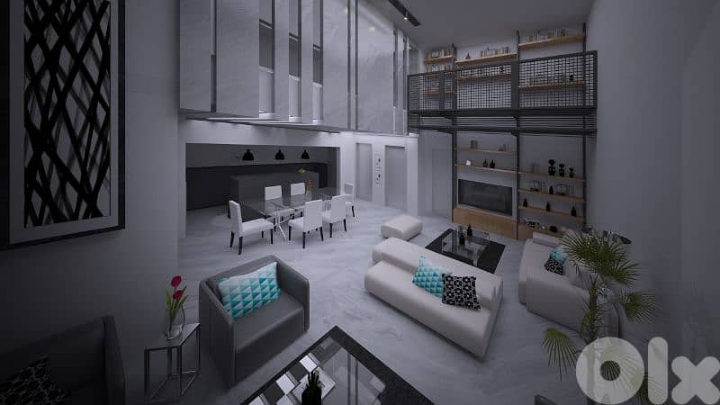 Fully Furnished Duplex Loft in Mar Mkhayel for sale 0
