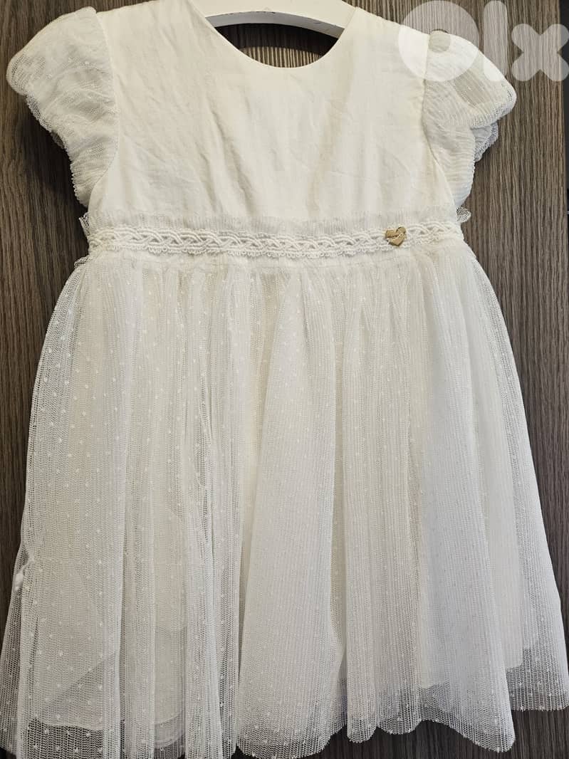 MAYORAL 2 white dress / fille d'honneur 6 years and 3 years 3