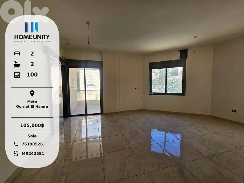 apartment for sale in Qornet El Hamra, Metn 0
