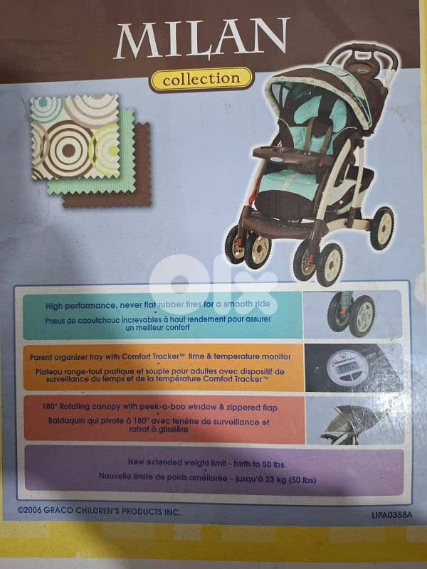 New Graco Milan stroller blue 0