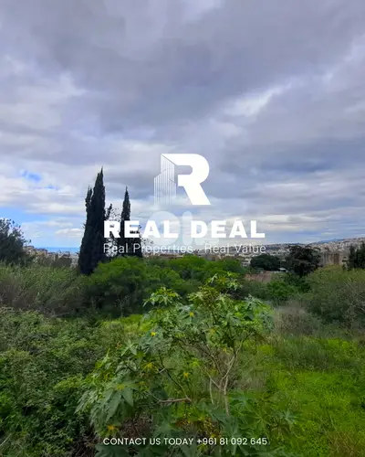 Land in Yarzeh with open sea and city view